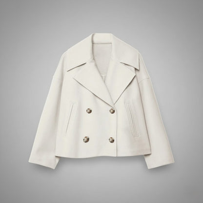 Tamara | Damen Moderne Jacke im Zweireiher-Look