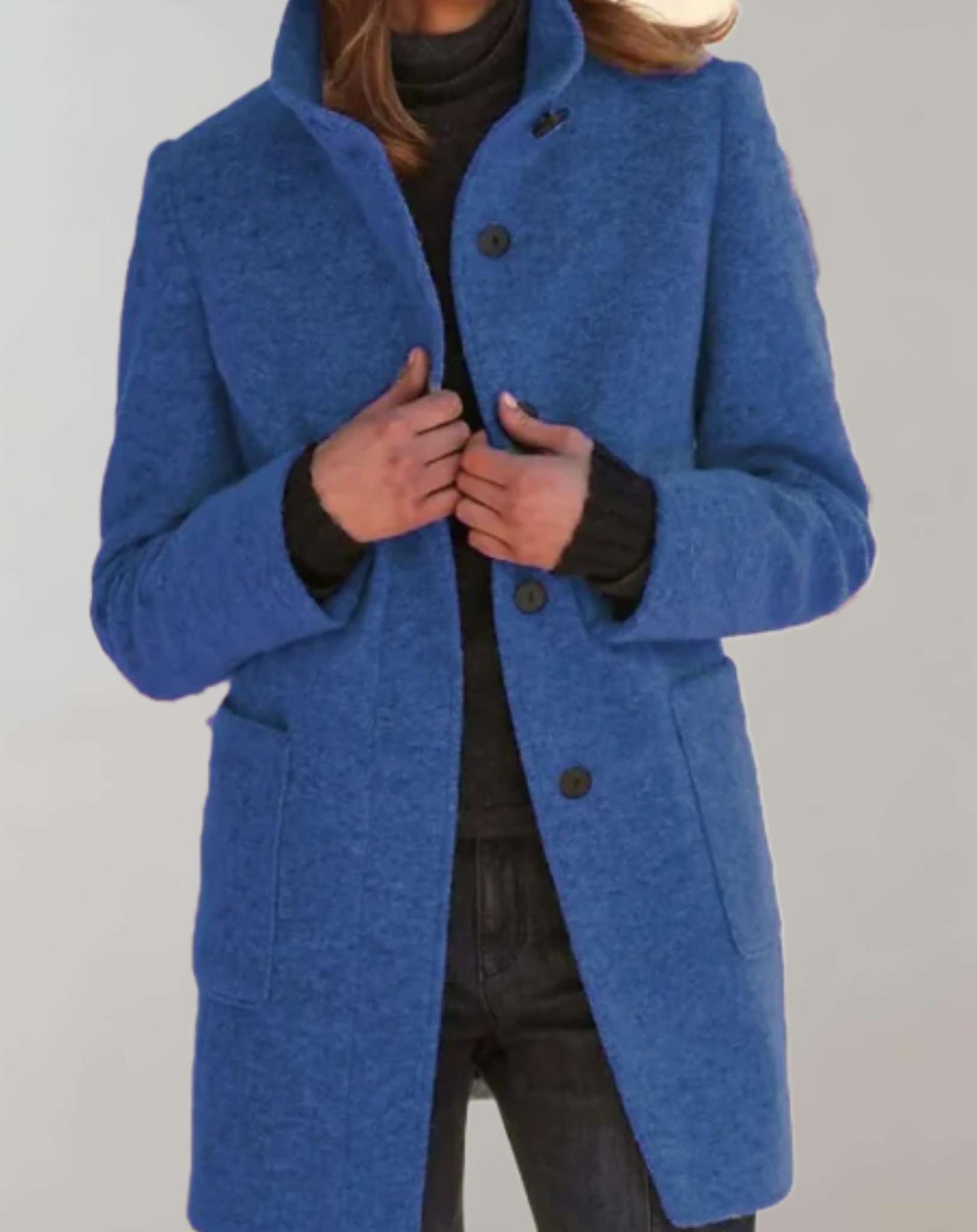 Felicia | Damen Herbst Casual Mantel mit Knöpfen