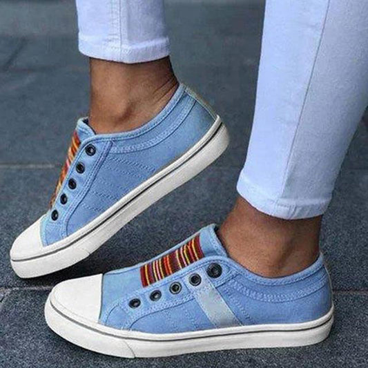 Barbara | Damen Slip-On Sneakers mit Niedrigem Schaft