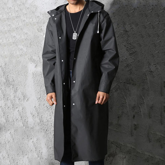 Peter | Herren Langmantel mit Kapuze und Wasserdichtem Stil