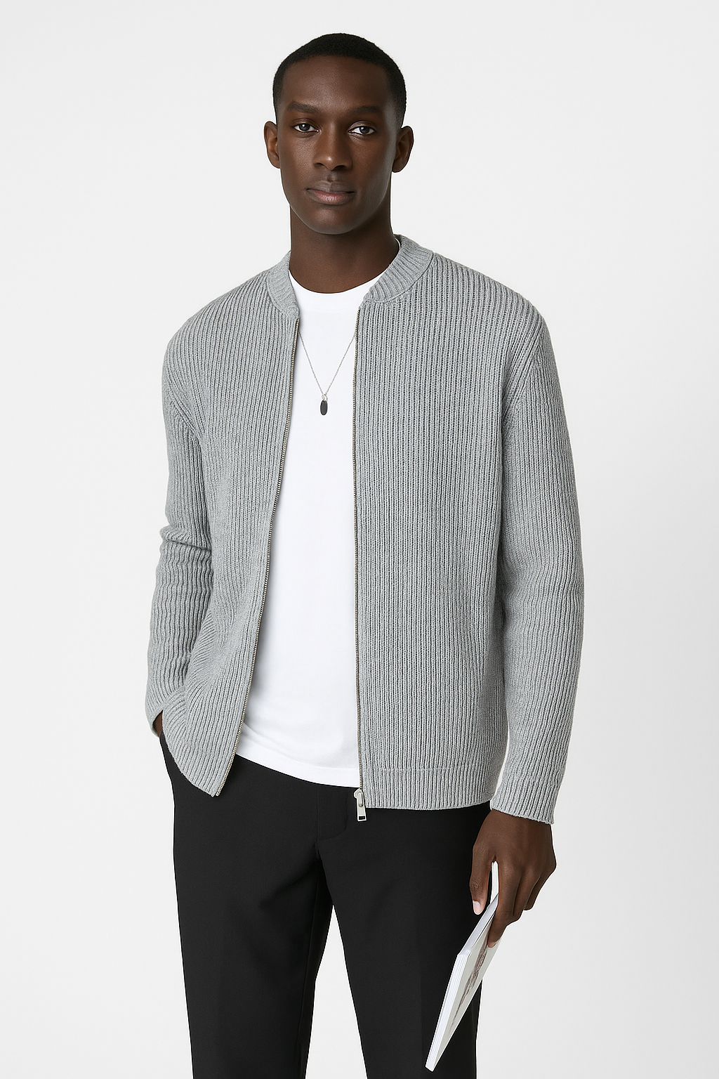 Florian | Herren Frühlings Cleaner Cardigan Mit Reißverschluss