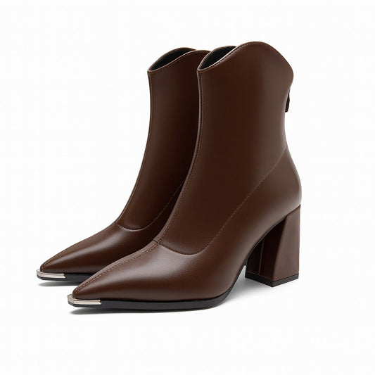 Jasmin | Damen-Frühjahrs-Stiefeletten mit spitzer Kappe und Absatz