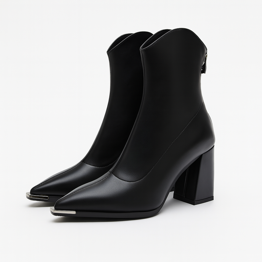 Jasmin | Damen-Frühjahrs-Stiefeletten mit spitzer Kappe und Absatz