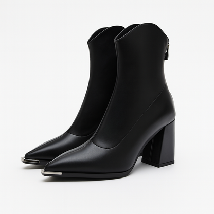 Jasmin | Damen-Frühjahrs-Stiefeletten mit spitzer Kappe und Absatz