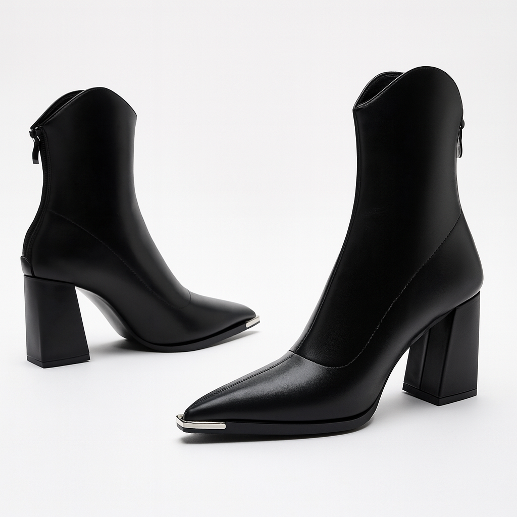 Jasmin | Damen-Frühjahrs-Stiefeletten mit spitzer Kappe und Absatz