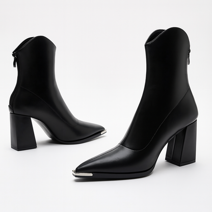 Jasmin | Damen-Frühjahrs-Stiefeletten mit spitzer Kappe und Absatz