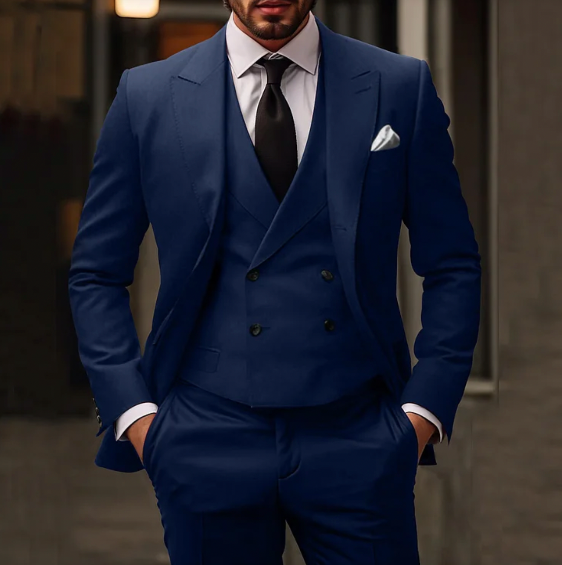 Joachim | Herren Dreiteiliger Slim-Fit Anzug