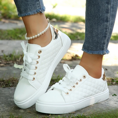 Katharina | Damen Gepolsterte Schnür-Sneaker für den Alltag