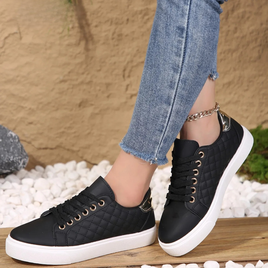 Katharina | Damen Gepolsterte Schnür-Sneaker für den Alltag