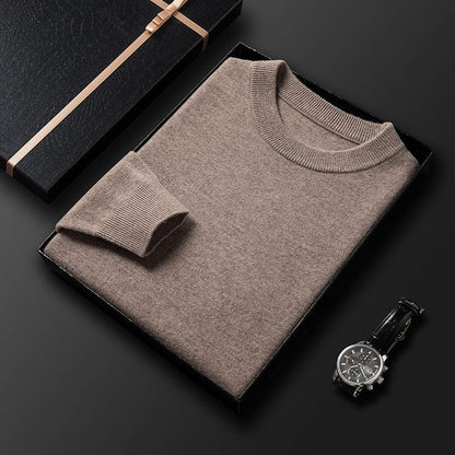 Jakob | Herren Bequemer Slim-Fit Strickpullover