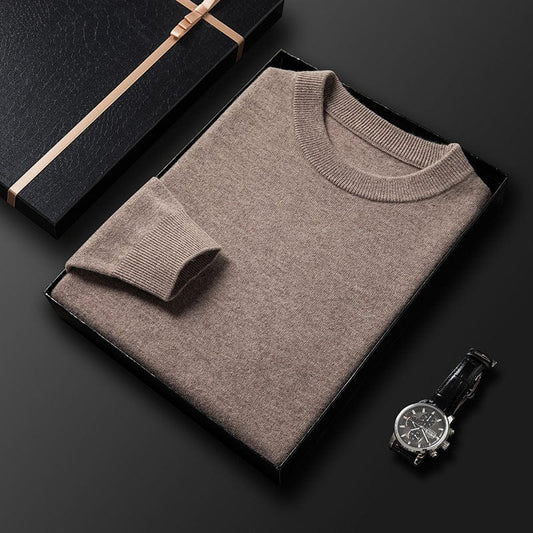 Jakob | Herren Bequemer Slim-Fit Strickpullover