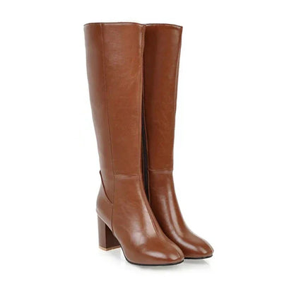 Claudia | Damen Winterstiefel mit hohem Absatz