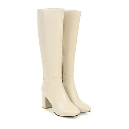 Claudia | Damen Winterstiefel mit hohem Absatz