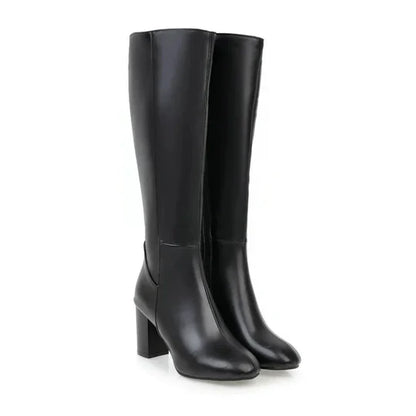 Claudia | Damen Winterstiefel mit hohem Absatz