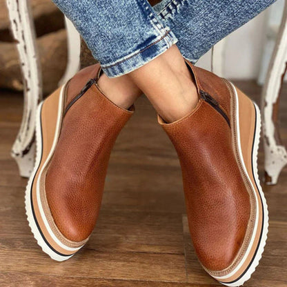 Lara | Damen Slip-On Freizeitschuhe mit dicker Sohle