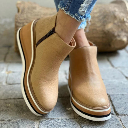 Lara | Damen Slip-On Freizeitschuhe mit dicker Sohle