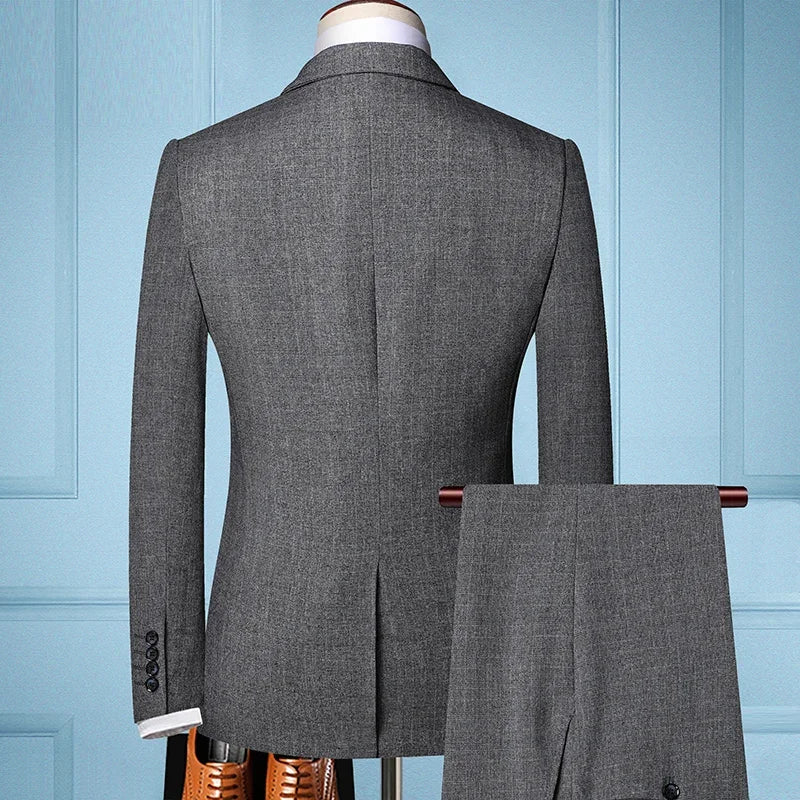 Daniel | Elegantes Herren Frühlings Slim-Fit Dreiteiliges Anzug-Set