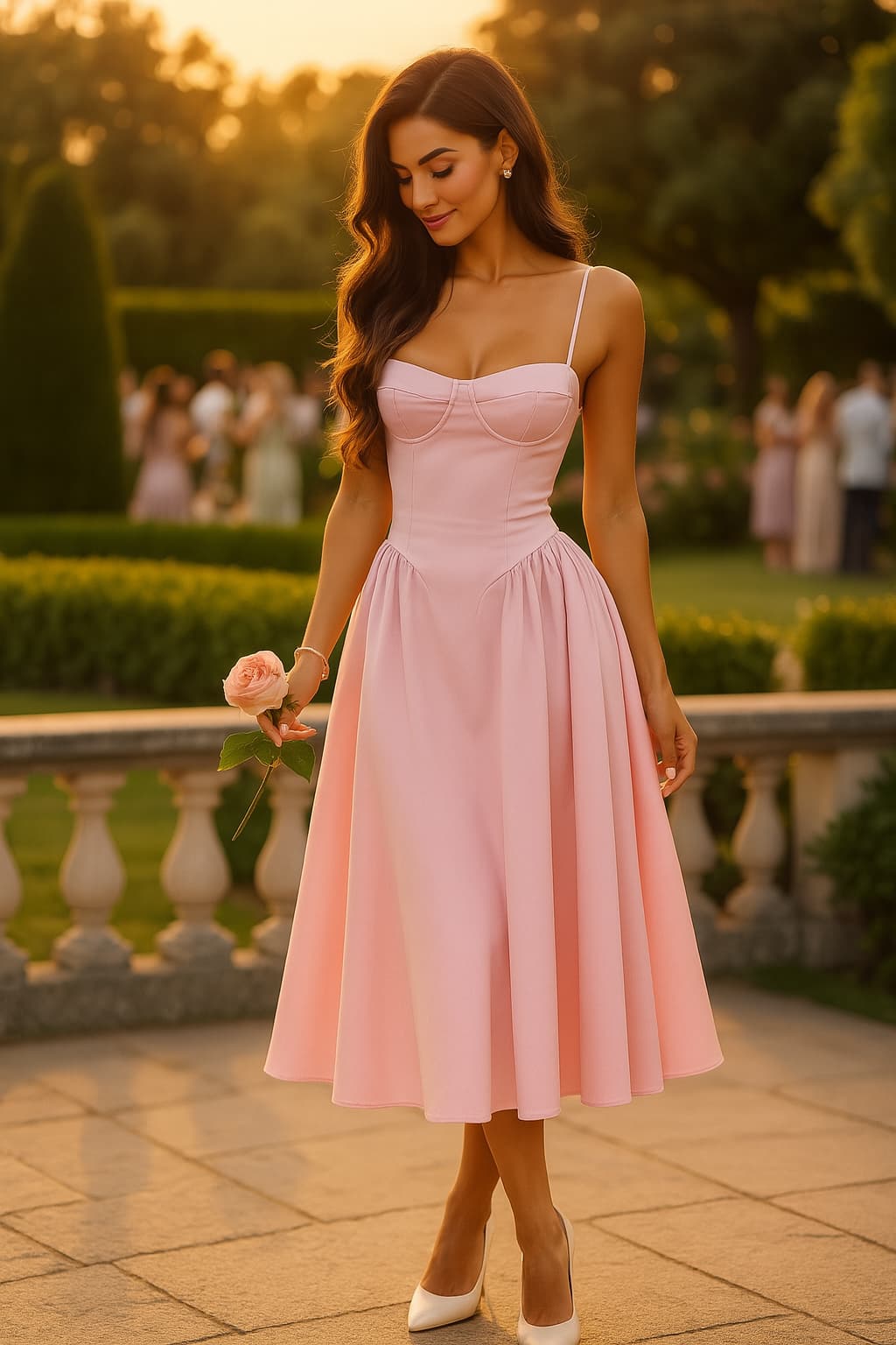 Rita | Damen Ärmelloses Partykleid für Hochzeitsgäste