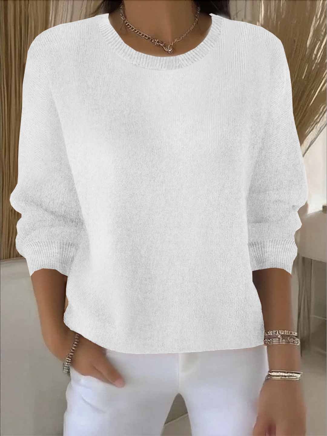 Emma | Damen Alltagstauglicher Winter-Strickpullover