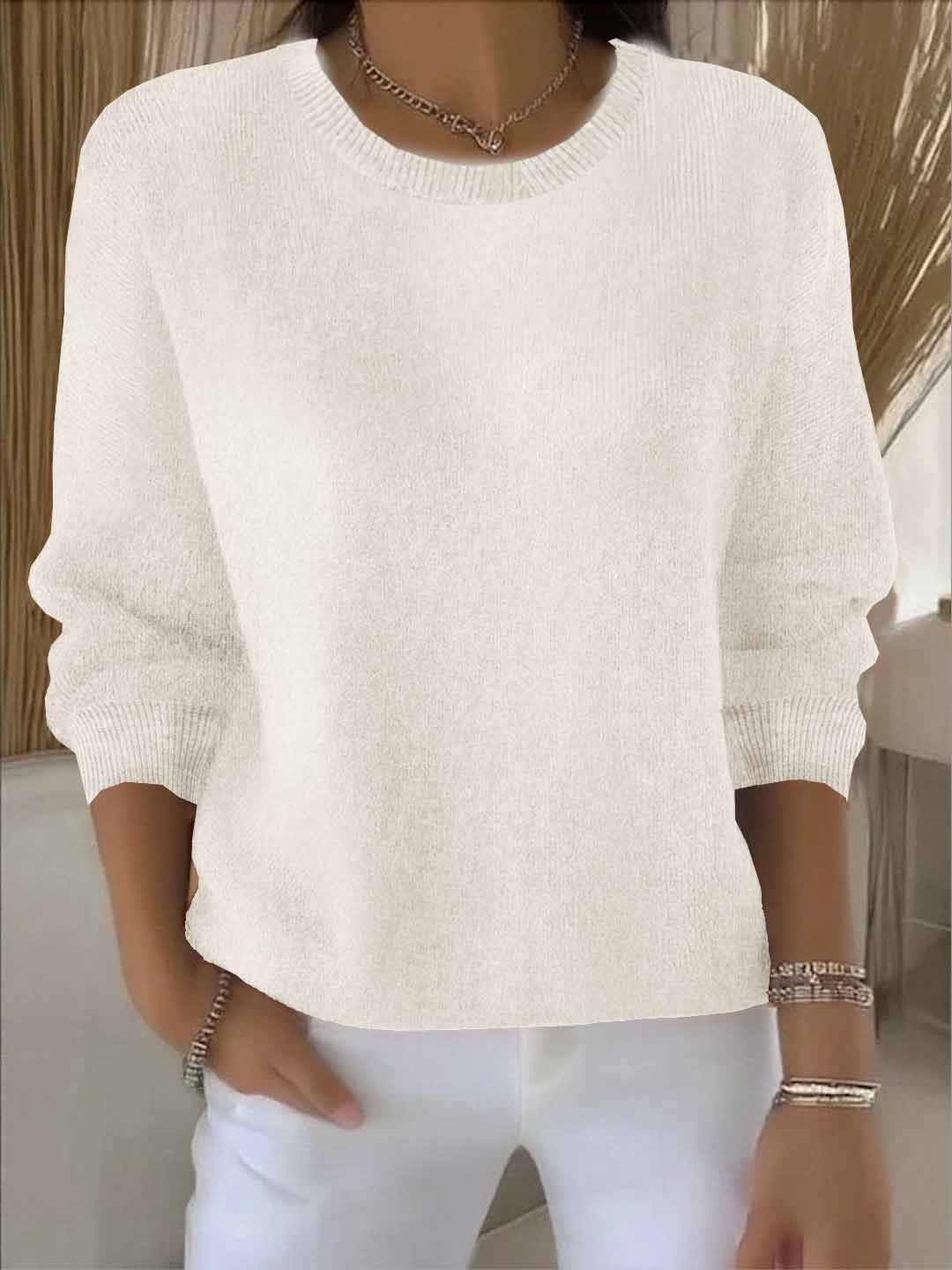 Emma | Damen Alltagstauglicher Winter-Strickpullover