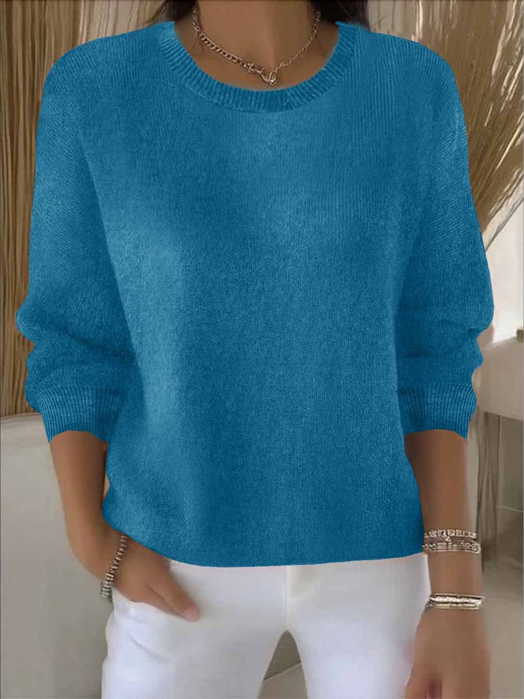 Emma | Damen Alltagstauglicher Winter-Strickpullover
