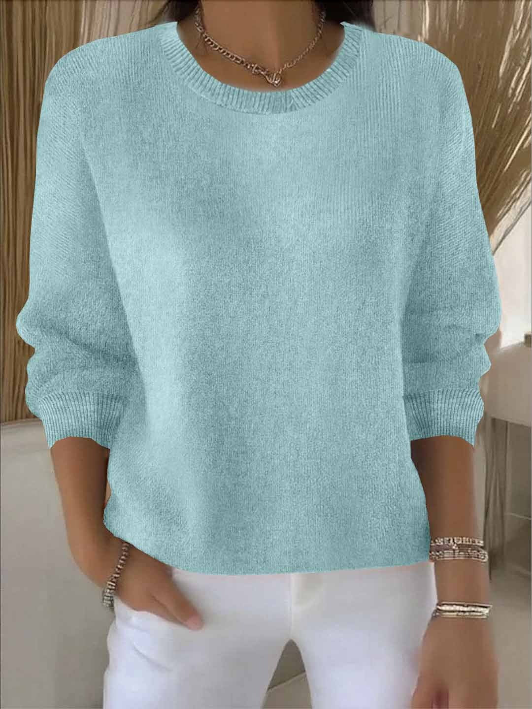 Emma | Damen Alltagstauglicher Winter-Strickpullover