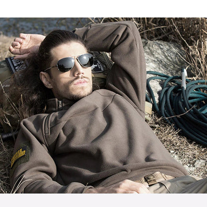 Dominic | Herren Frühlings Half-Zip Langarm Hoodie