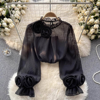 Susanne | Elegante Damen-Frühlingsbluse mit Bauchbedeckung