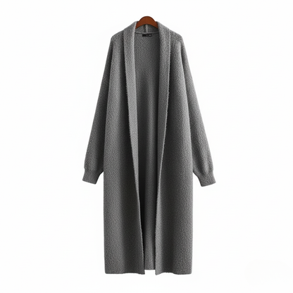 Barbara | Damen Frühling Longline Offener Cardigan