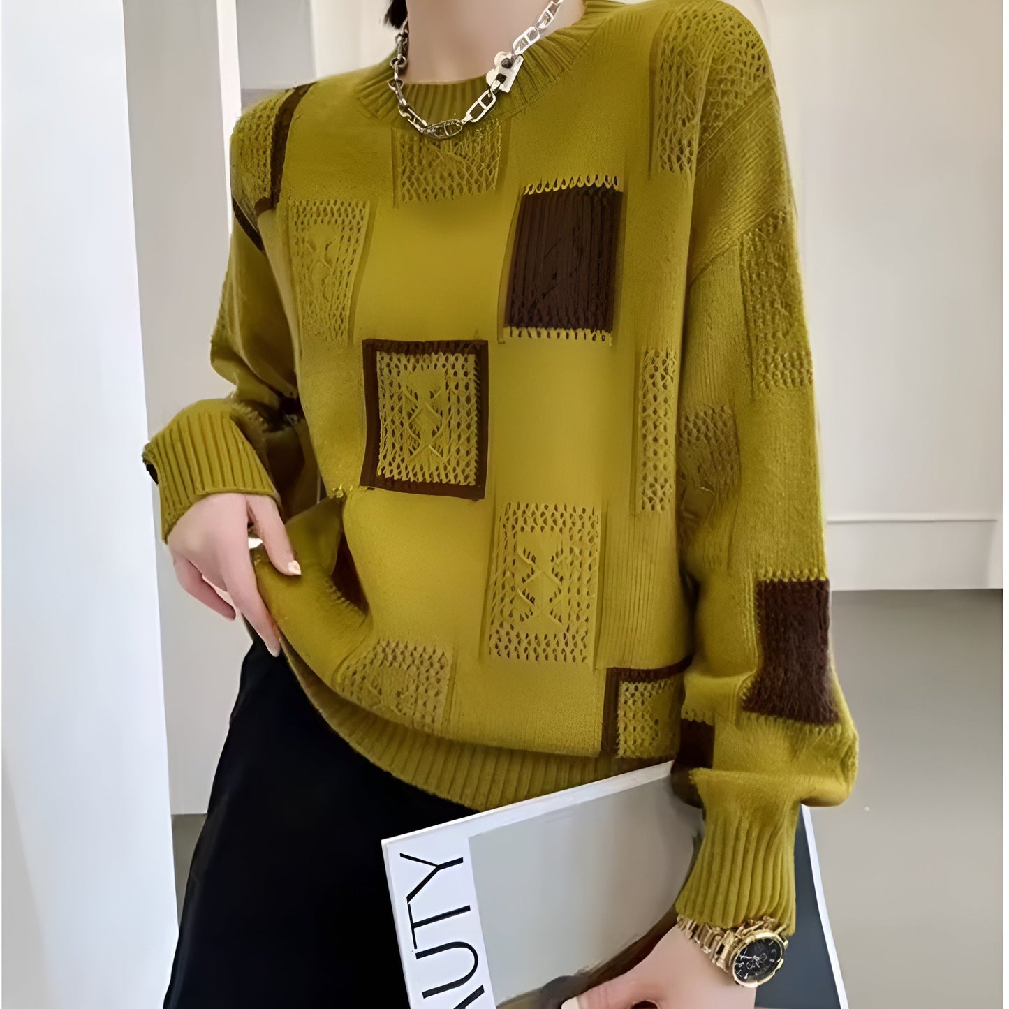 Selina | Damen Frühlings Lässiges Relaxed Fit Top