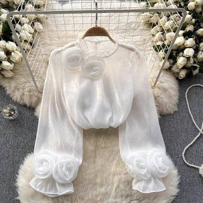 Susanne | Elegante Damen-Frühlingsbluse mit Bauchbedeckung