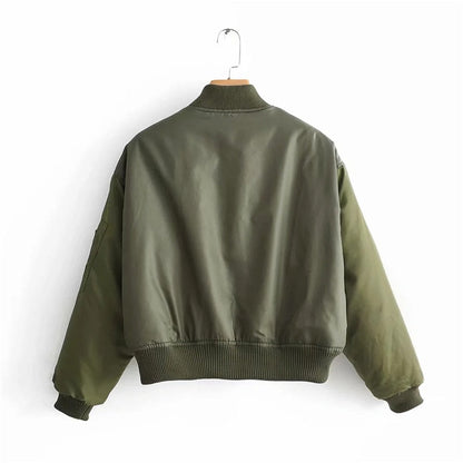 Viviane | Damen Casual Jacke mit Reißverschluss im Urban Style