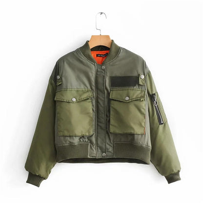 Viviane | Damen Casual Jacke mit Reißverschluss im Urban Style