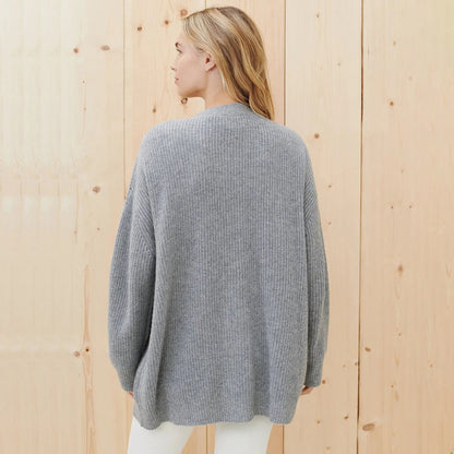 Sarah | Damen Klassischer Strick-Cardigan mit Knöpfen