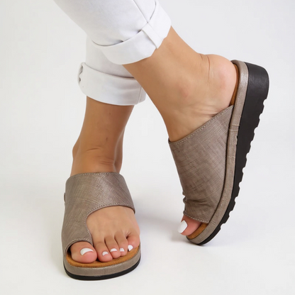 Claudia | Damen Sommer Orthopädische Zehentrenner-Sandalen