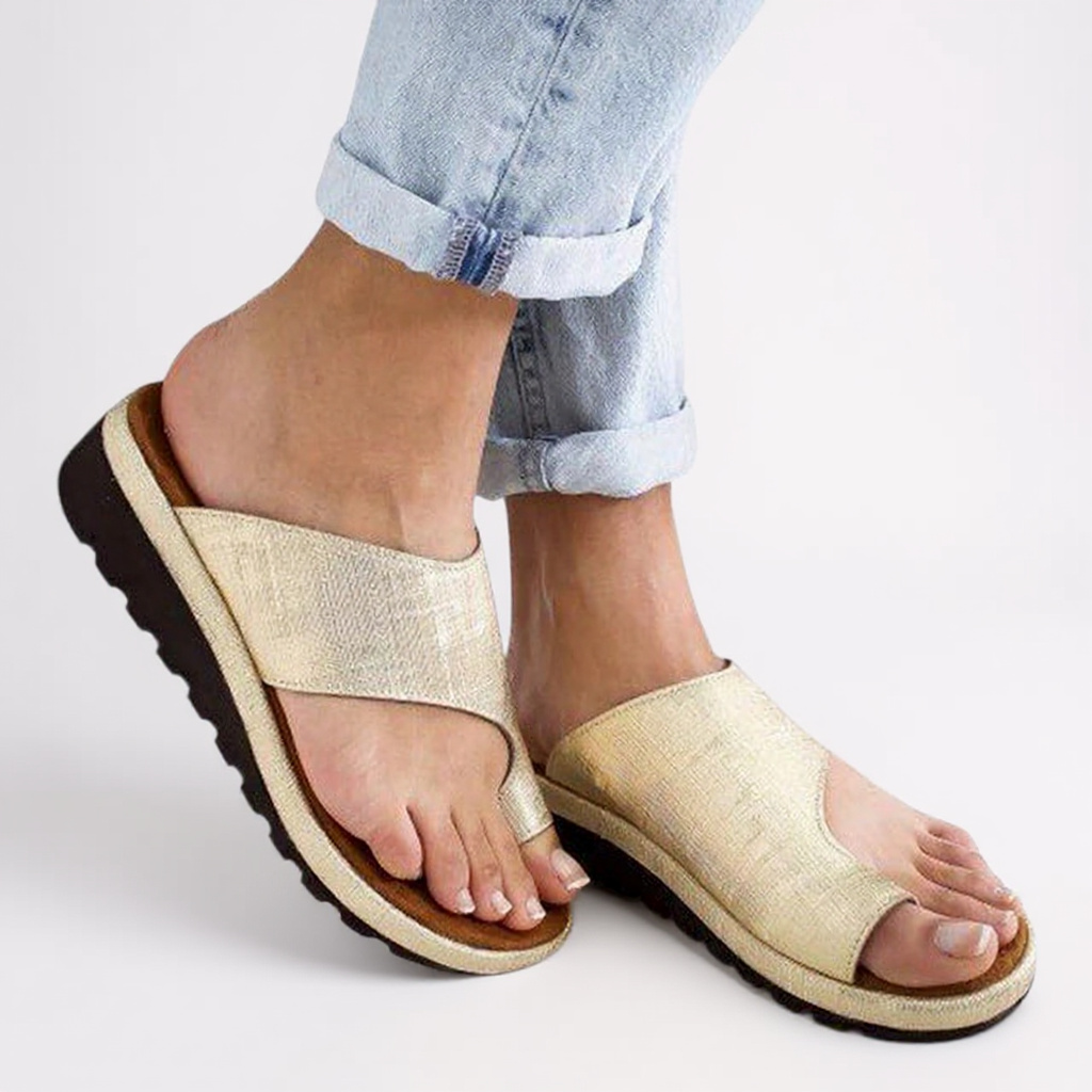 Claudia | Damen Sommer Orthopädische Zehentrenner-Sandalen