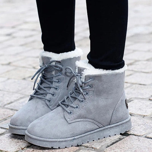 Katharina | Damen Gemütliche Winterstiefel mit Kunstfellfutter
