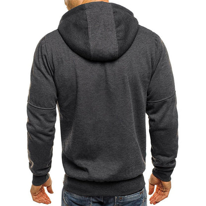 Thomas | Herren Lässige Kapuzenjacke mit Reißverschluss
