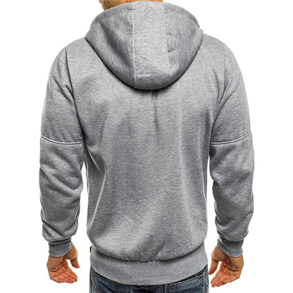 Thomas | Herren Lässige Kapuzenjacke mit Reißverschluss