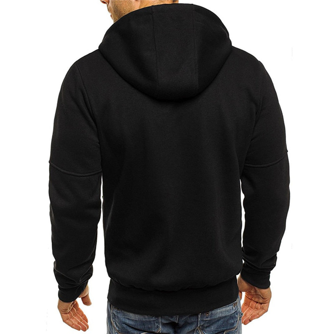Thomas | Herren Lässige Kapuzenjacke mit Reißverschluss