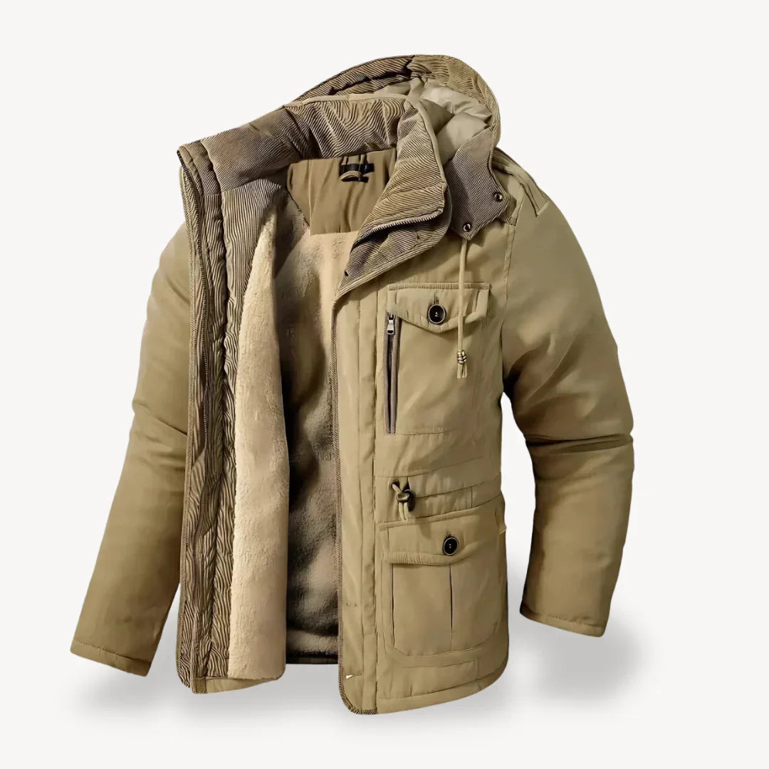 Friedrich | Herren Kapuzen-Winterjacke für Kaltes Wetter
