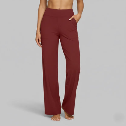 Veronika | Bequeme Stretchhosen Für Damen Im Weitbeinigen Lounge-Stil