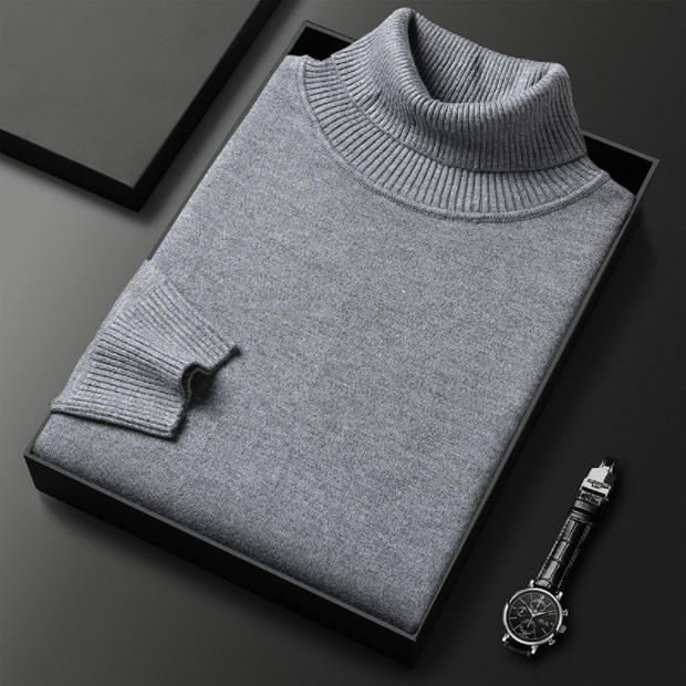 Peter | Herren Lässiger Rollkragenpullover für den Frühling