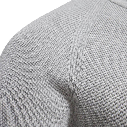 Christoph | Herren Zip-Kragen Langarm Pullover