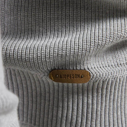Christoph | Herren Zip-Kragen Langarm Pullover