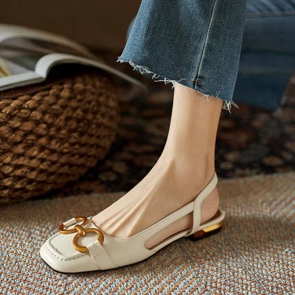 Greta | Damen Blumen Riemen Blockabsatz Sandalen