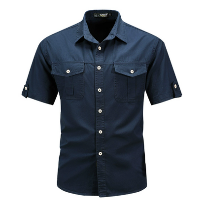 Josef | Herren Frühlings Utility-Taschenhemd