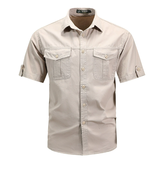 Josef | Herren Frühlings Utility-Taschenhemd