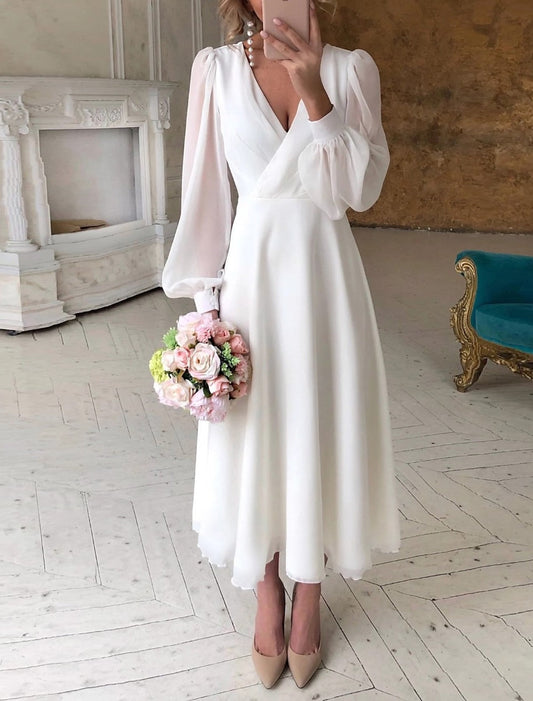 Petra | Damen Kleid mit Langen Ärmeln für Hochzeitsgäste