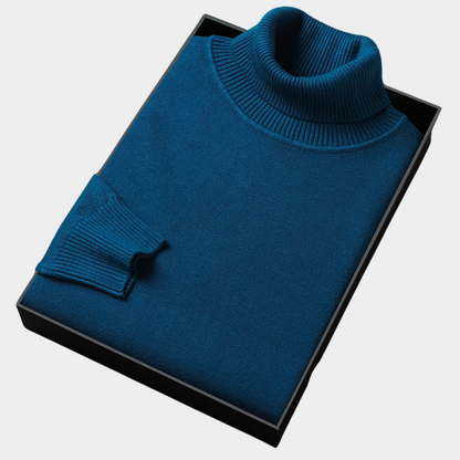 Jens | Herren Frühling Rollkragenpullover in Knallfarbe